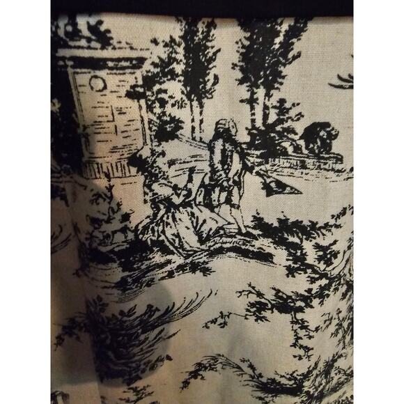 David Meister sz 8 black tan toile print sleeveless lined sheath dress - Picture 4 of 5